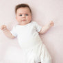 Cotton Jersey Fitted Sheet - Pink flower