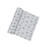Cotton Muslin Swaddle - Grey Clouds