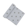Cotton Muslin Swaddle Grey Stars w/ Theodore Elephant Rattle