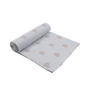 Cotton Muslin Swaddle Pink Hearts