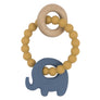 Silicone Elephant Teether Steel Blue