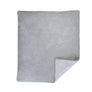 Quilted Comforter - Grey Marl + Grey Heathered Stripes