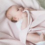 Organic Cellular Blanket - Rose Quartz