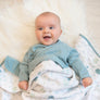 Organic Muslin Blanket - Banana Leaf