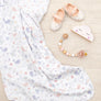 Muslin Stroller Blanket - Sweet Tweet