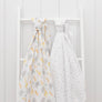2pk Muslin Swaddle - Animal Parade