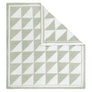 Chenille Baby Blanket - Sage Triangle