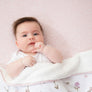 Cotton Jersey Fitted Sheet - Pink flower