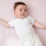 Cotton Jersey Fitted Sheet - Pink flower