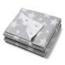 Cotton Knitted Blanket - Grey Stars