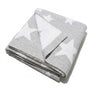 Cotton Knitted Blanket - Grey Stars