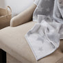 Cotton Knitted Blanket - Grey Stars