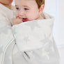 Cotton Knitted Blanket - Grey Stars