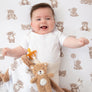 Cotton Jersey Fitted Sheet - Cuddly Bear