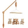 Musical Wooden Mobile - Cuddly Bear