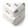 Cotton Jersey Fitted Sheet - Cuddly Bear