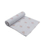 Cotton Muslin Swaddle - Pink Hearts