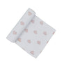 Cotton Muslin Swaddle - Pink Hearts