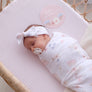 Cotton Jersey Fitted Sheet - Pink Gingham