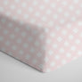 Cotton Jersey Fitted Sheet - Pink Gingham