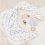 Cotton Muslin Swaddle - Grey Clouds