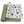 Two-pack of baby jersey swaddle blankets featuring one white wrap printed with watercolor foxes, bears, acorns, and pine trees, and a second coordinating olive green wrap with a minimalist white polka dot pattern.