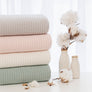 Organic Cellular Blanket - Rose Quartz