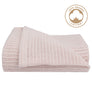 Organic Cellular Blanket - Rose Quartz