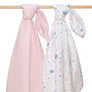 Organic Muslin 2pk Swaddle Blankets - Botanical