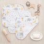 3pk Muslin Wash Cloths - Animal Parade
