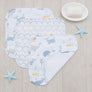 3pk Muslin Wash Cloths - Whale of a Time