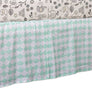 Crib Bed Skirt - Kayden Sea Glass Green Scallops